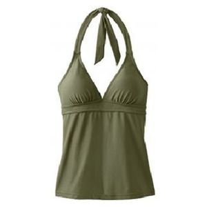 prAna small Lahari Tankini Swim Top Cargo Green